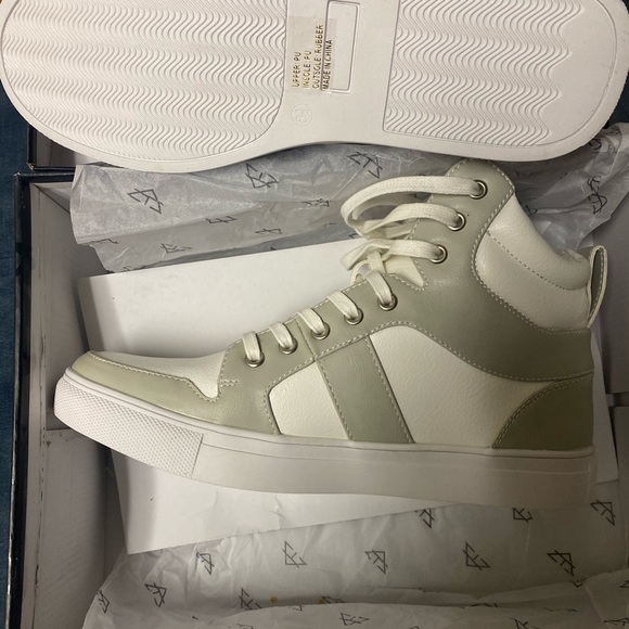 Vance Co. Jarius Men's Shoes Size 8.5 US High-Top Sneakers-White / Grey-New - Picture 4 of 7